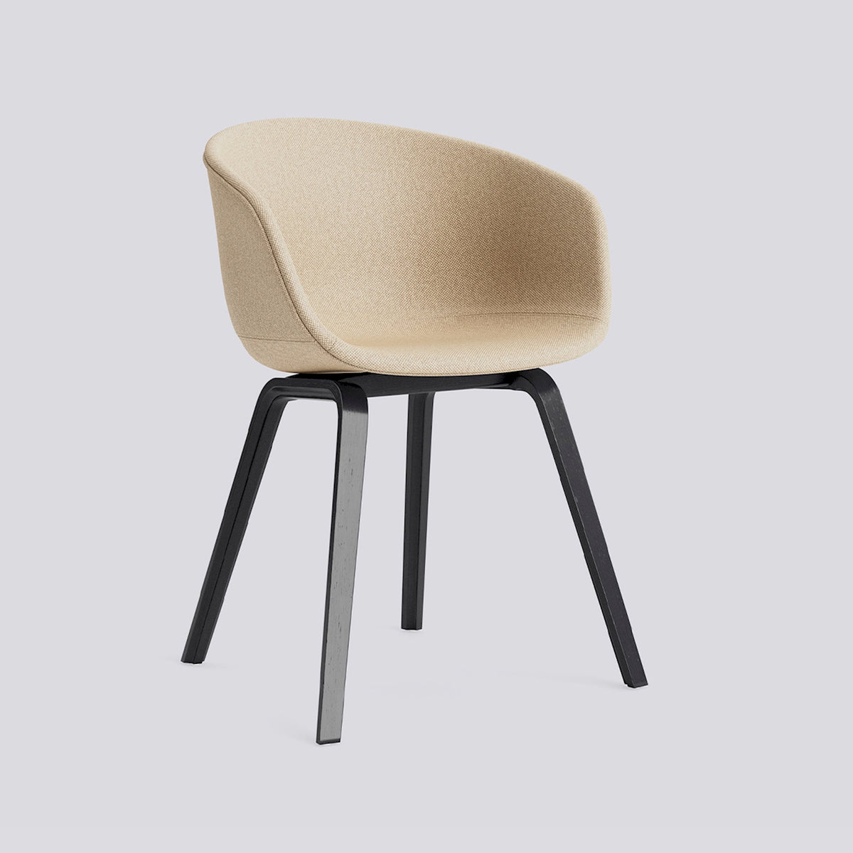Chaise About A Chair AAC 23 de Hee Welling - Hay-Garnissage intégral Hallingdal 220, placage de chêne laqué à l&