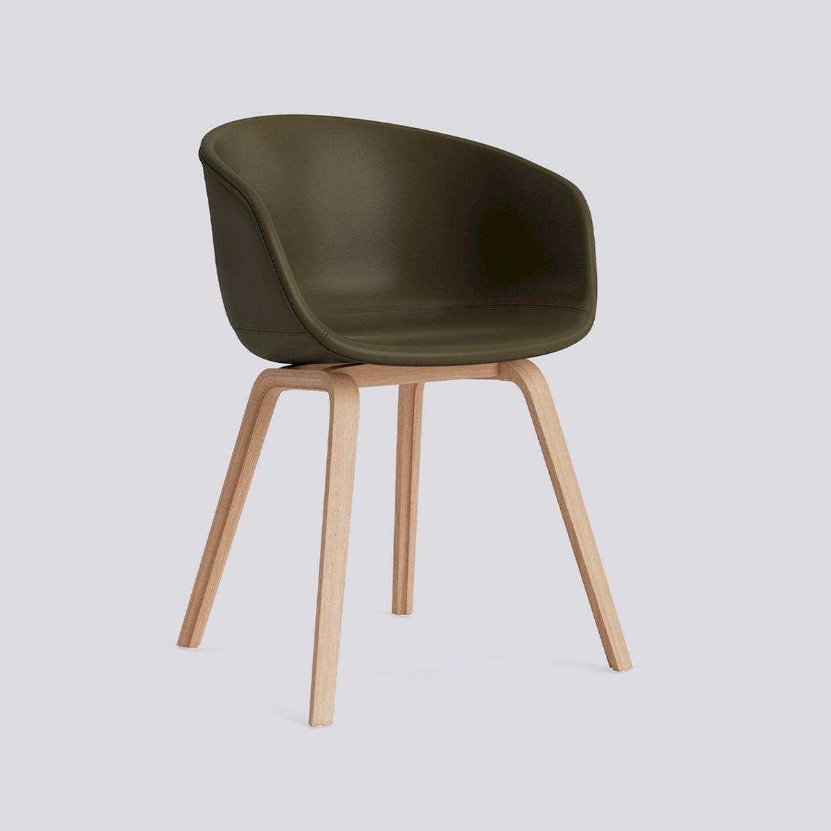 Chaise About A Chair AAC 23 de Hee Welling - Hay-Garnissage intégral Sense Forest, placage de chêne laqué à l&