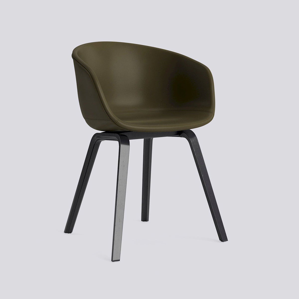 Chaise About A Chair AAC 23 de Hee Welling - Hay-Garnissage intégral Sense Forest, placage de chêne laqué à l&