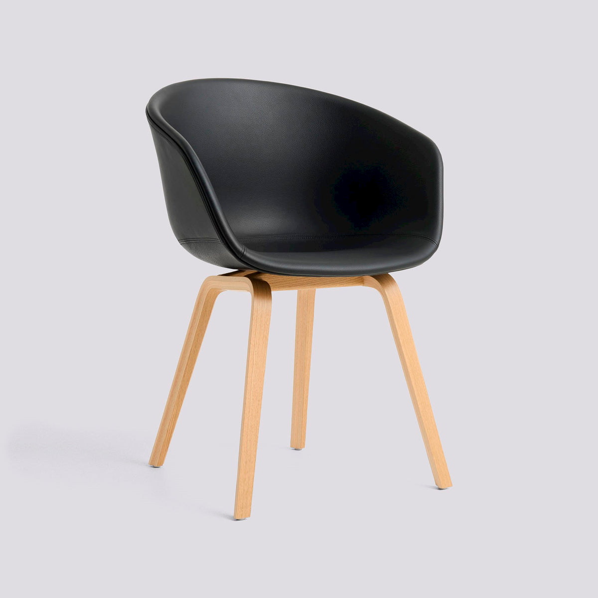 Chaise About A Chair AAC 23 de Hee Welling - Hay-Garnissage intégral Sierra SI1001, placage de chêne laqué à l&