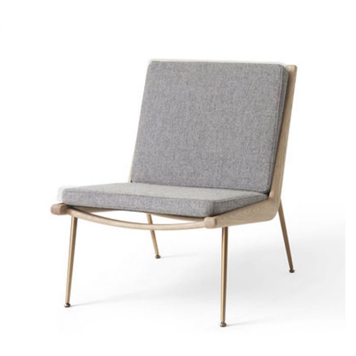 Chaise Boomerang HM1 de Hvidt et Mølgaard - &amp;Tradition-Chêne/ hallingdal130-The Woods Gallery