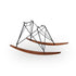 Chaise DSW Cadmium Green de Charles & Ray Eames - Herman Miller - Vintage-RAR - Piètement Rocking chair Noir/Noyer-The Woods Gallery