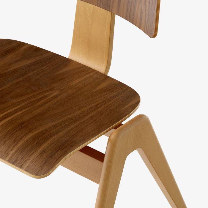 Chaise Daystak RD1 de Robin Day - &amp;Tradition-Hêtre Naturel-The Woods Gallery