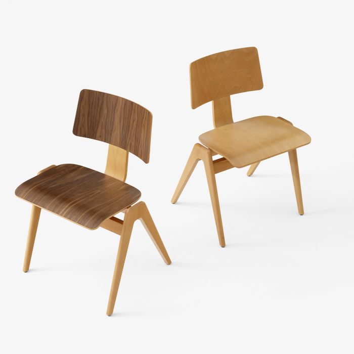 Chaise Daystak RD1 de Robin Day - &amp;Tradition-Hêtre Naturel-The Woods Gallery