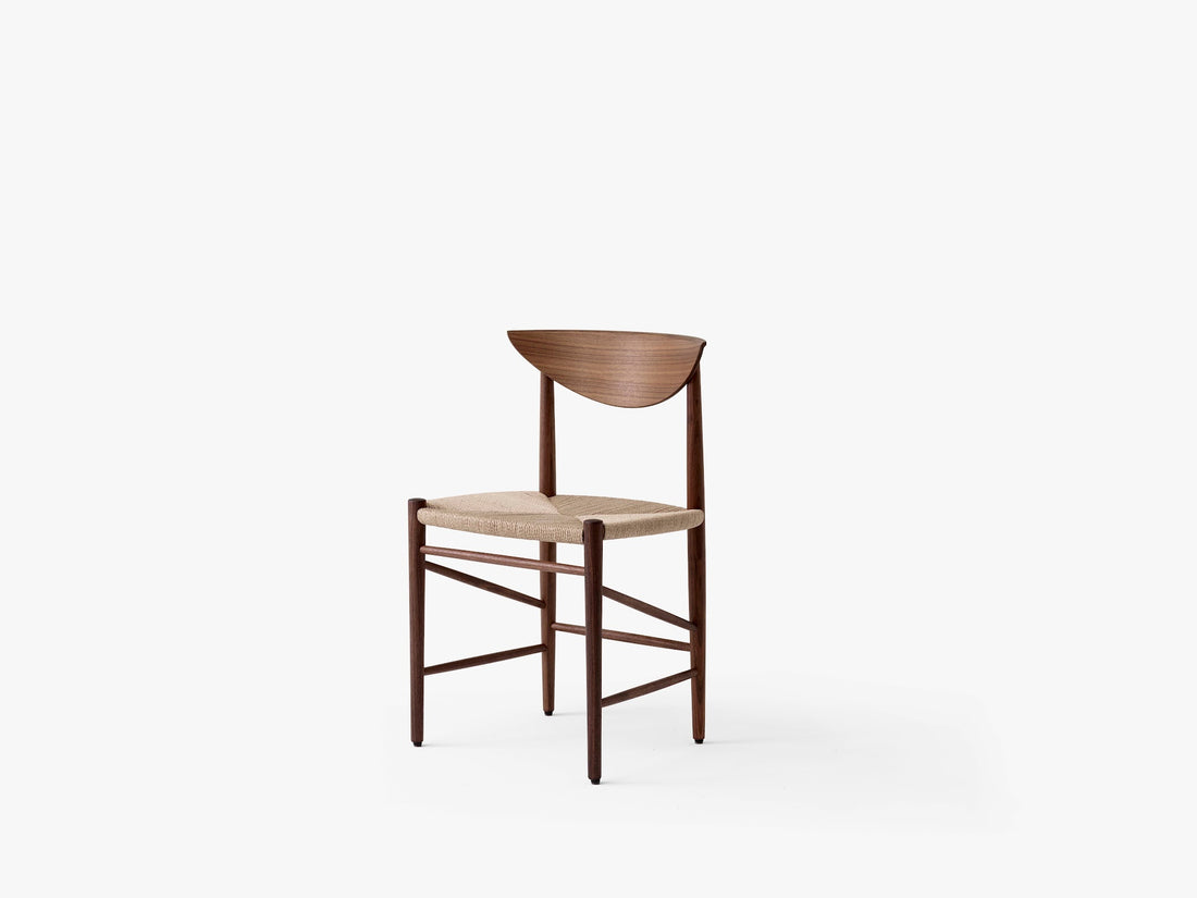 Chaise Drawn HM3 de Hvidt &amp; Mølgaard - &amp;Tradition-Noyer huilé-The Woods Gallery