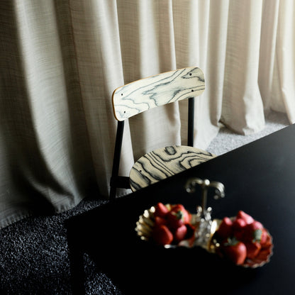Chaise Fromme Bois de Tom Chung - Petite Friture-Noir-The Woods Gallery