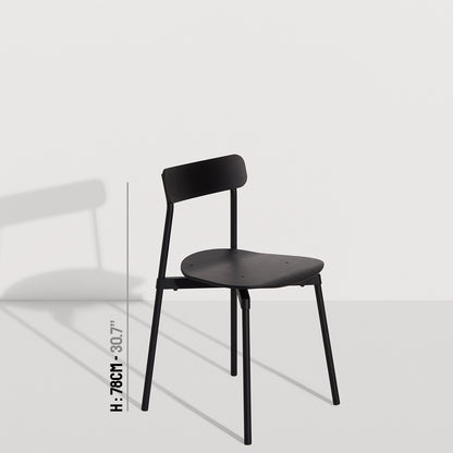 Chaise Fromme Bois de Tom Chung - Petite Friture-Noir-The Woods Gallery