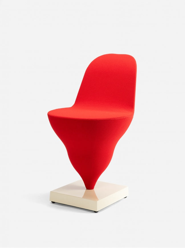Chaise Gelato Rouge de Jean-Baptiste Fastrez - Moustache-Socle Rouge-The Woods Gallery