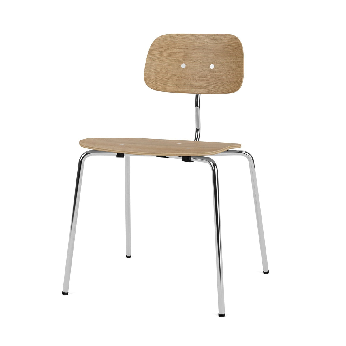 Chaise Kevi 2060 - Montana Furniture-Chêne / Chrome-The Woods Gallery