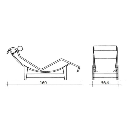 Chaise Longue "4" Pony - Cassina-The Woods Gallery