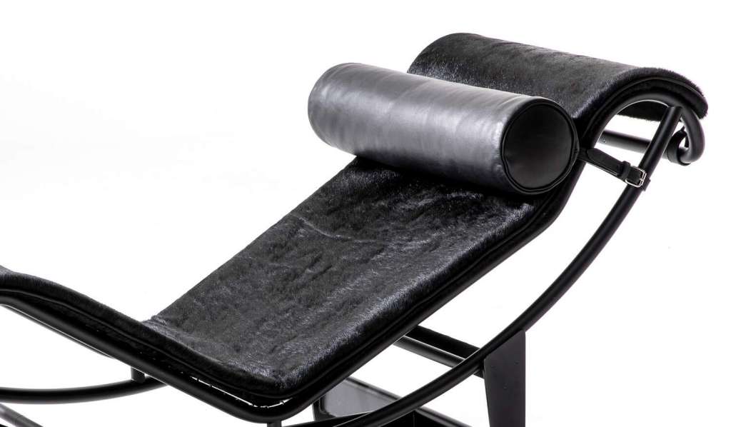 Chaise Longue "4" en Peau Noire - Cassina-The Woods Gallery