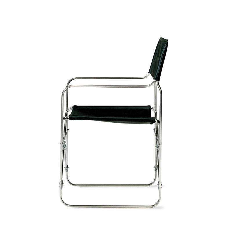 Chaise Pliante April par Gae Aulenti - Zanotta-vue de profil, assise tendue-The Woods Gallery