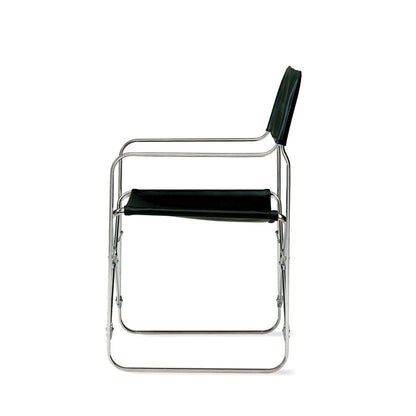 Chaise Pliante April par Gae Aulenti - Zanotta-vue de profil, assise tendue-The Woods Gallery