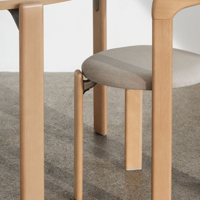 Chaise Rey assise rembourée par Bruno Rey - Hay-Bleu ardoise-The Woods Gallery