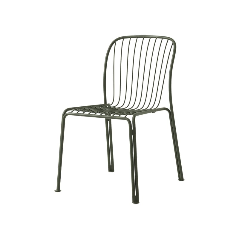 Chaise Thorvald SC94 de Space Copenhagen - &amp;Tradition-Vert-The Woods Gallery
