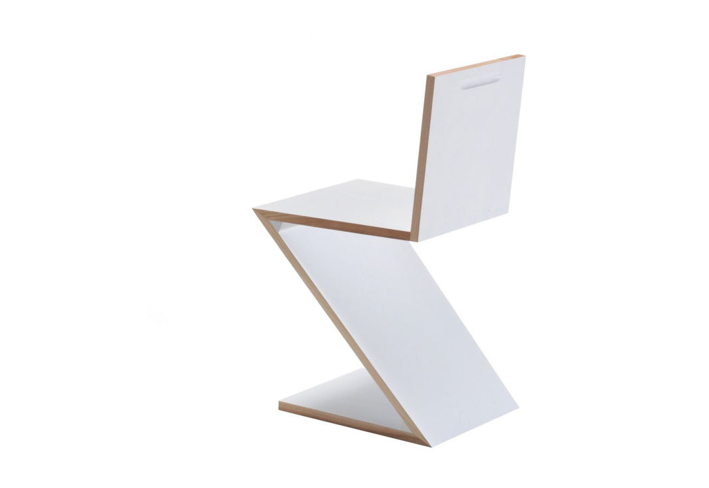 Chaise Zig Zag - Cassina-Blanc-The Woods Gallery