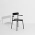 Chaise avec accoudoirs Fromme de Tom Chung - Petite Friture-Noir-The Woods Gallery