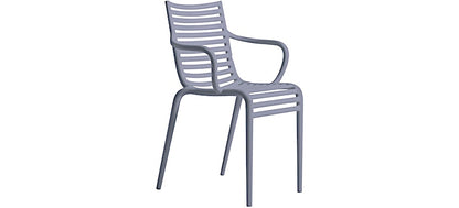Chaise avec accoudoirs PIP-e de Philippe Starck - Driade-Gris Lavande-The Woods Gallery