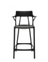 Chaise de bar A.I. stool recycled de Philippe Starck - Kartell-Noir-H 99 cm X L 55 cm-The Woods Gallery