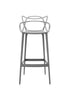 Chaise de bar Masters Stool de Philippe Starck & Eugeni Quitllet - Kartell-Gris-Assise 75 cm - H 109 cm-The Woods Gallery