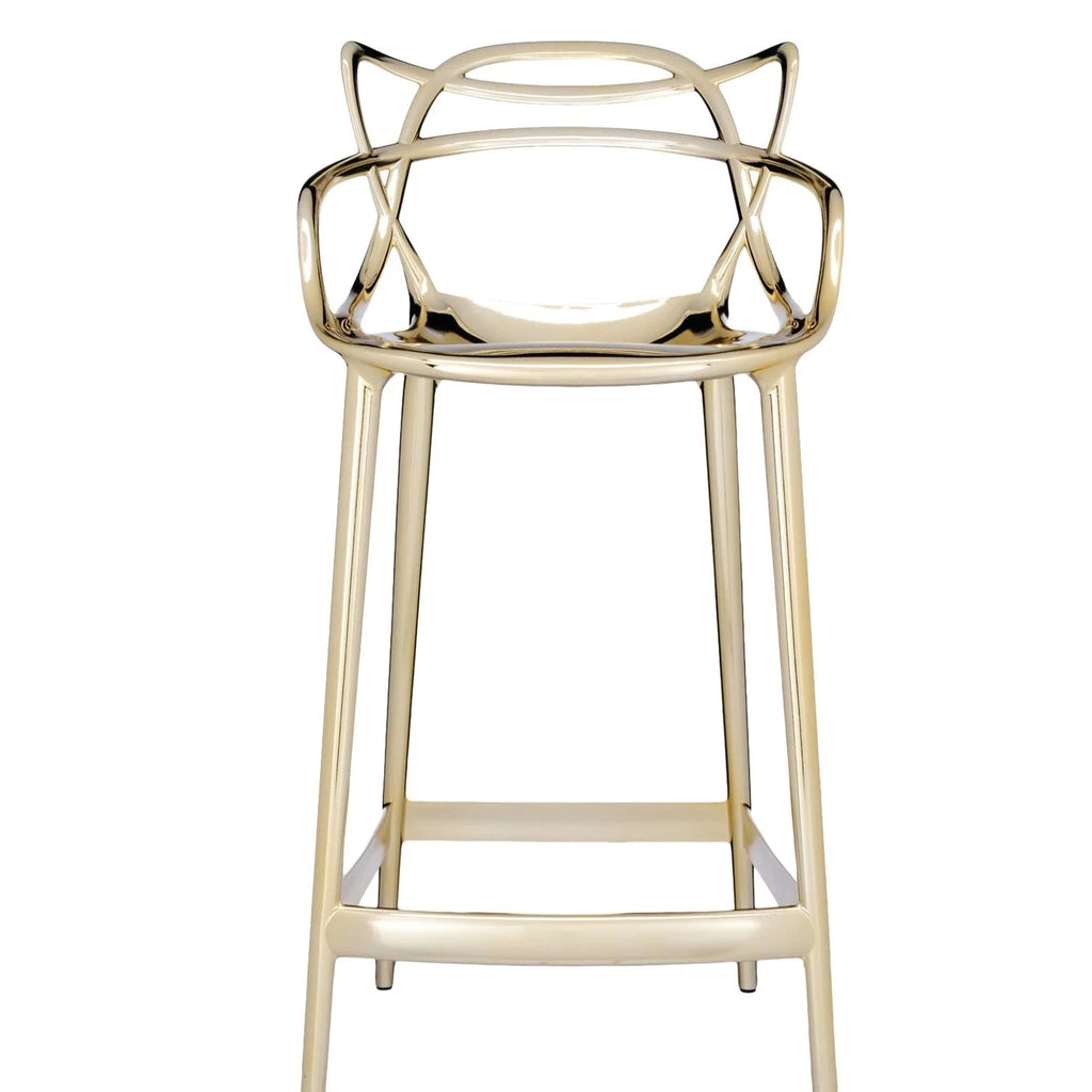 Chaise de bar Masters Stool de Philippe Starck & Eugeni Quitllet - Kartell-Noir-H 109 cm X L 49 cm-The Woods Gallery