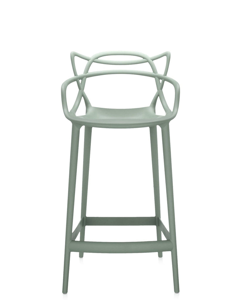 Chaise de bar Masters Stool de Philippe Starck & Eugeni Quitllet - Kartell-Vert-H 109 cm X L 49 cm-The Woods Gallery
