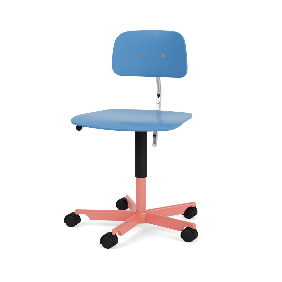 Chaise de bureau Kevi 2533 - Montana Furniture-Azure / Rhubarb-The Woods Gallery