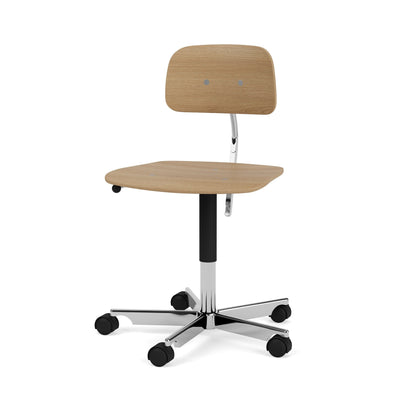 Chaise de bureau Kevi 2533 - Montana Furniture-Chêne / Chrome-The Woods Gallery