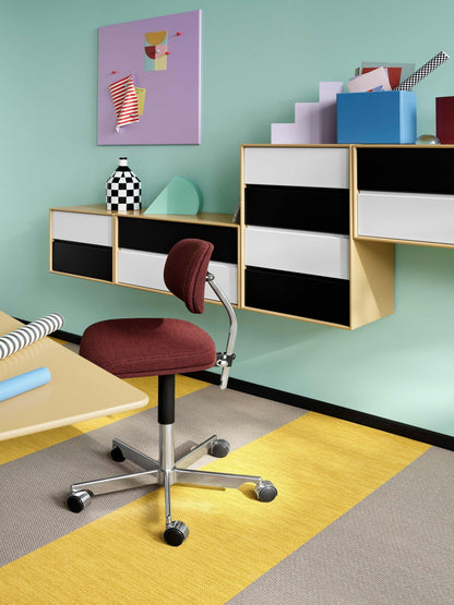 Chaise de bureau Kevi 2534U Rewool - Montana Furniture-Vert / Chrome-The Woods Gallery