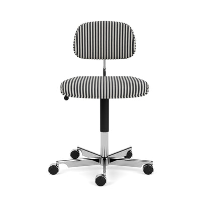 Chaise de bureau Kevi 2534U Stripe - Montana Furniture-Stripe / Chrome-The Woods Gallery