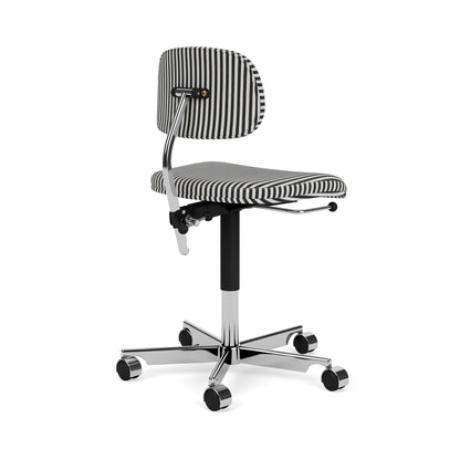 Chaise de bureau Kevi 2534U Stripe - Montana Furniture-Stripe / Chrome-The Woods Gallery