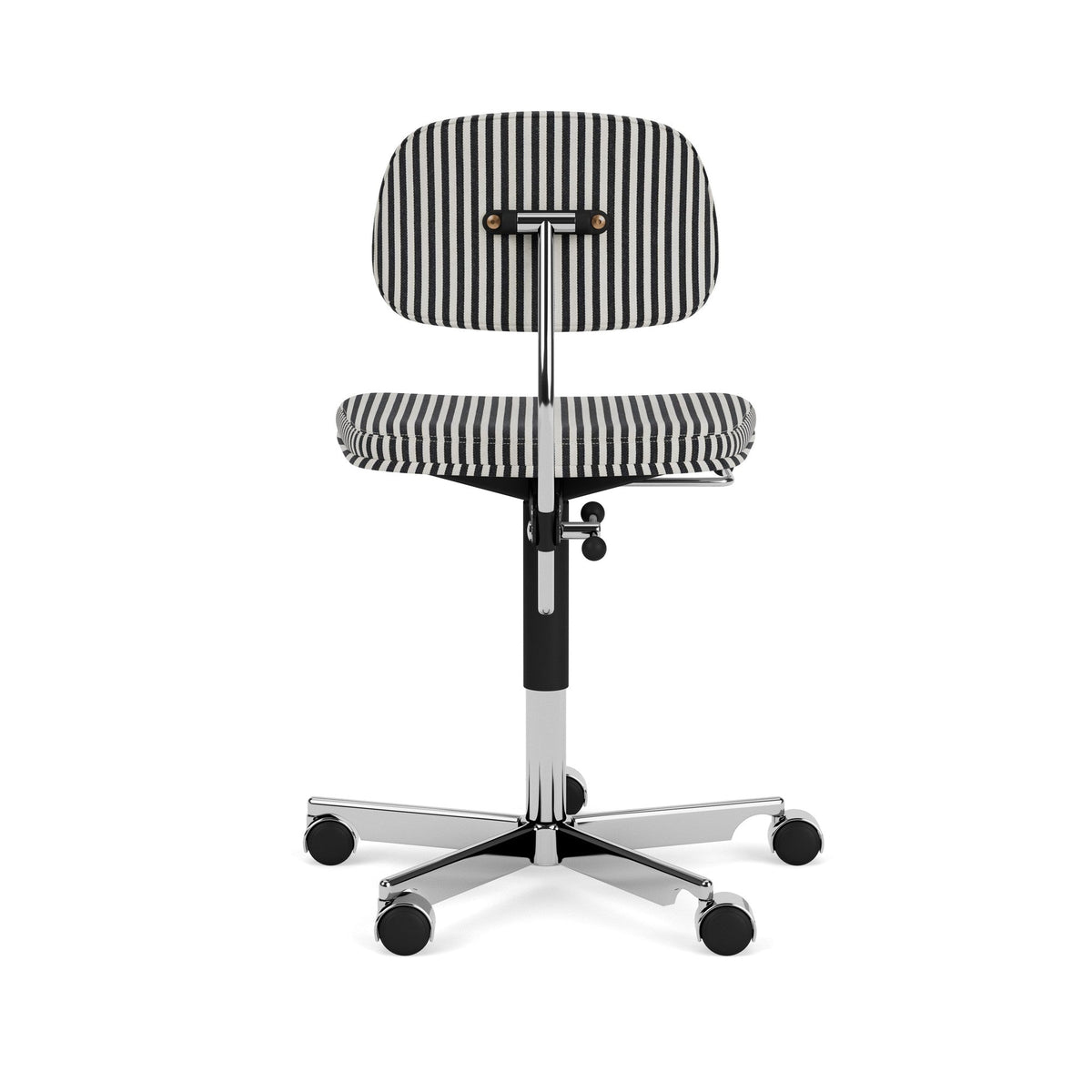 Chaise de bureau Kevi 2534U Stripe - Montana Furniture-Stripe / Chrome-The Woods Gallery