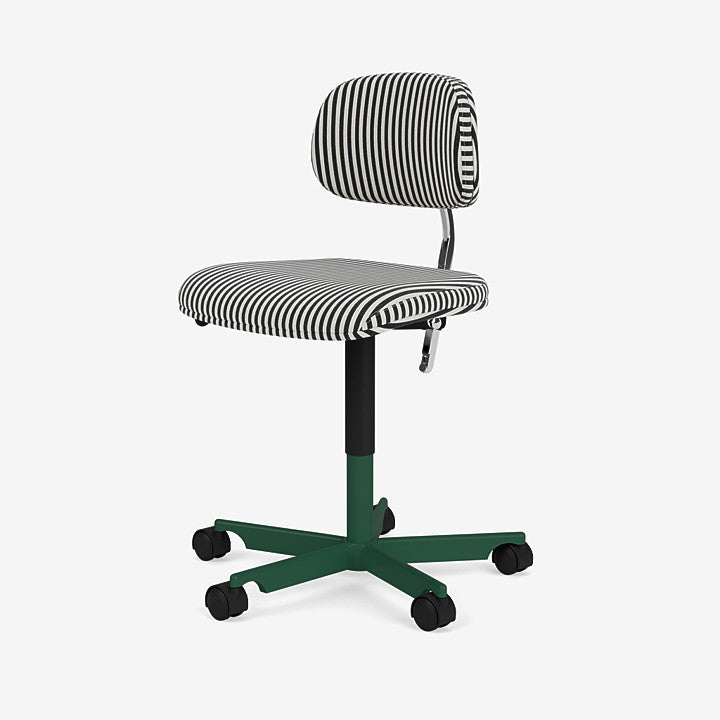 Chaise de bureau Kevi 2534U Stripe - Montana Furniture-Stripe / Chrome-The Woods Gallery