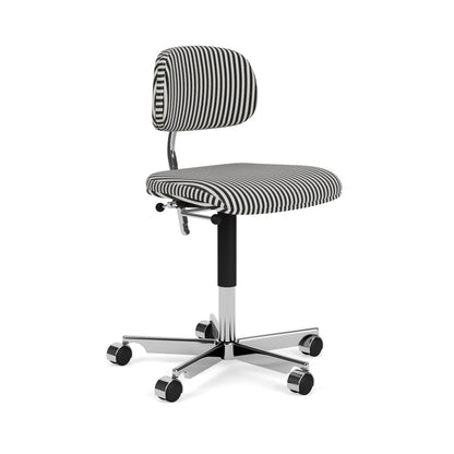 Chaise de bureau Kevi 2534U Stripe - Montana Furniture-Stripe / Chrome-The Woods Gallery