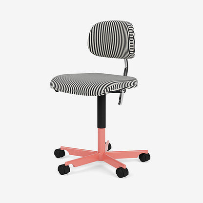 Chaise de bureau Kevi 2534U Stripe - Montana Furniture-Stripe / Rhubarb-The Woods Gallery