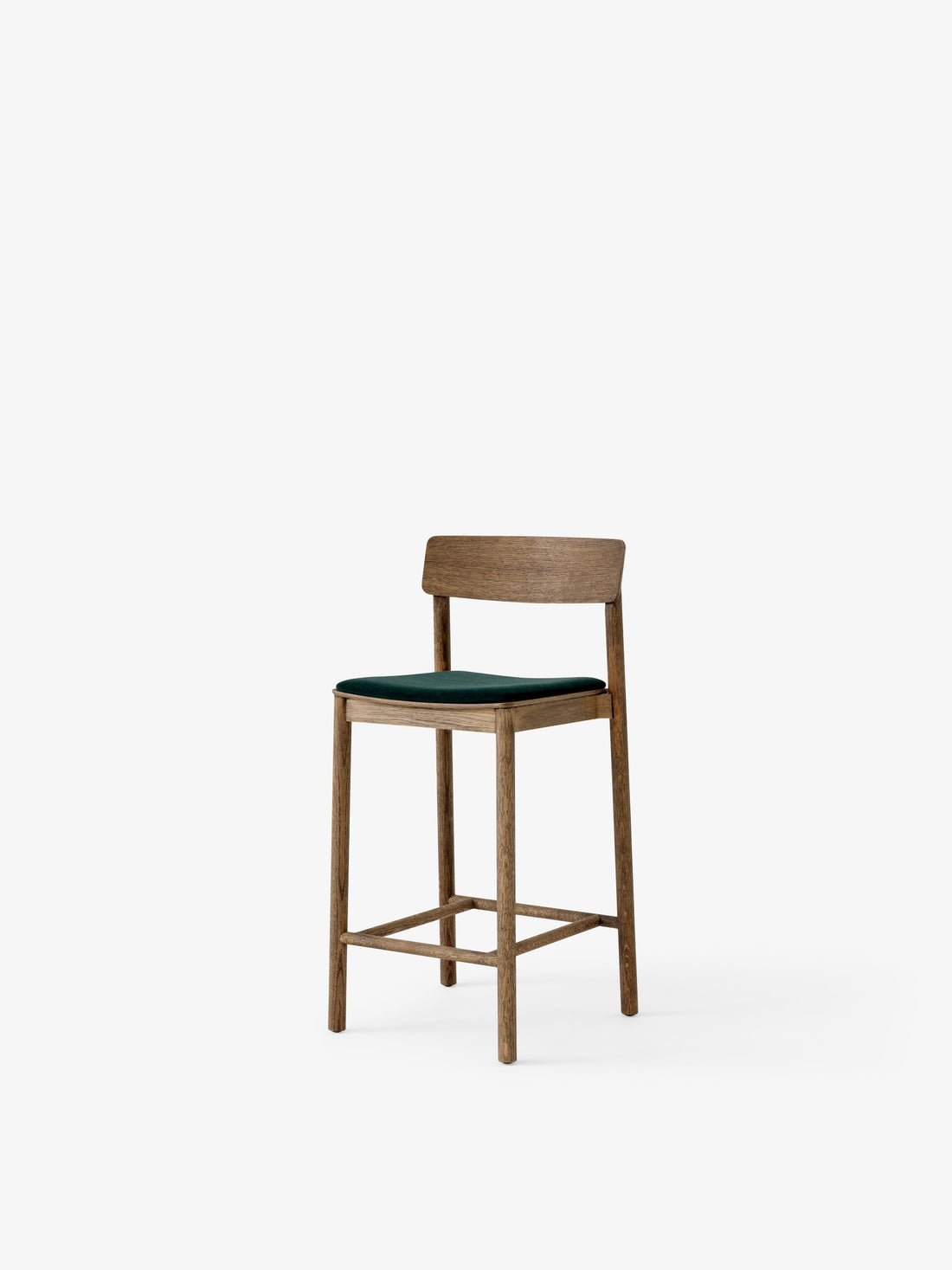Chaise de comptoir Betty TK12 de Thau &amp; Kallio - &amp;Tradition-Chêne huilé fumé-Assise garnie-Tissu groupe 1-The Woods Gallery