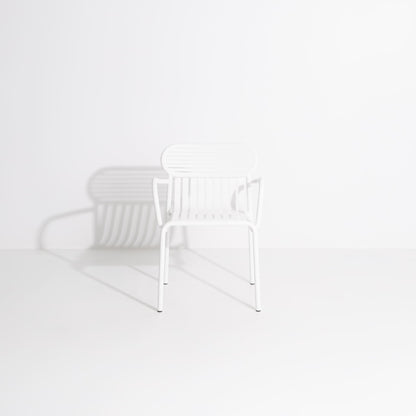 Chaise de jardin avec accoudoirs Week-End de Studio Brichet-Ziegler - Petite Friture-Blanc-The Woods Gallery