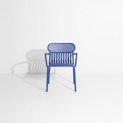 Chaise de jardin avec accoudoirs Week-End de Studio Brichet-Ziegler - Petite Friture-Bleu-The Woods Gallery