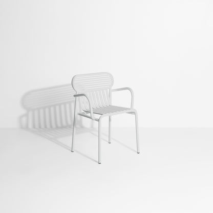 Chaise de jardin avec accoudoirs Week-End de Studio Brichet-Ziegler - Petite Friture-Gris perle-The Woods Gallery