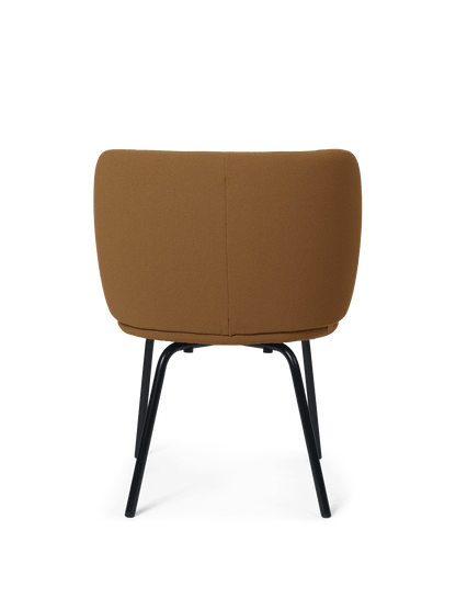Chaise de salle à manger Rico Dining Black Grain - Ferm Living-Brun-The Woods Gallery