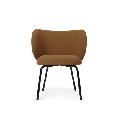 Chaise de salle à manger Rico Dining Black Grain - Ferm Living-Brun-The Woods Gallery