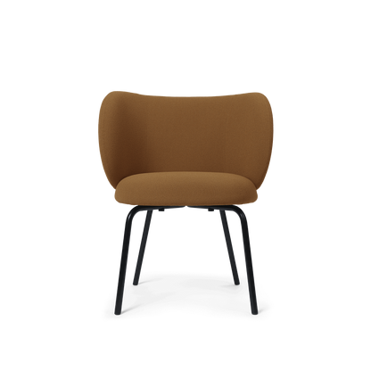 Chaise de salle à manger Rico Dining Black Grain - Ferm Living-Brun-The Woods Gallery