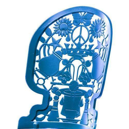 Chaise en aluminium de Studio Job - Seletti-Bleu-The Woods Gallery