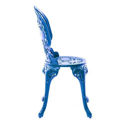 Chaise en aluminium de Studio Job - Seletti-Bleu-The Woods Gallery