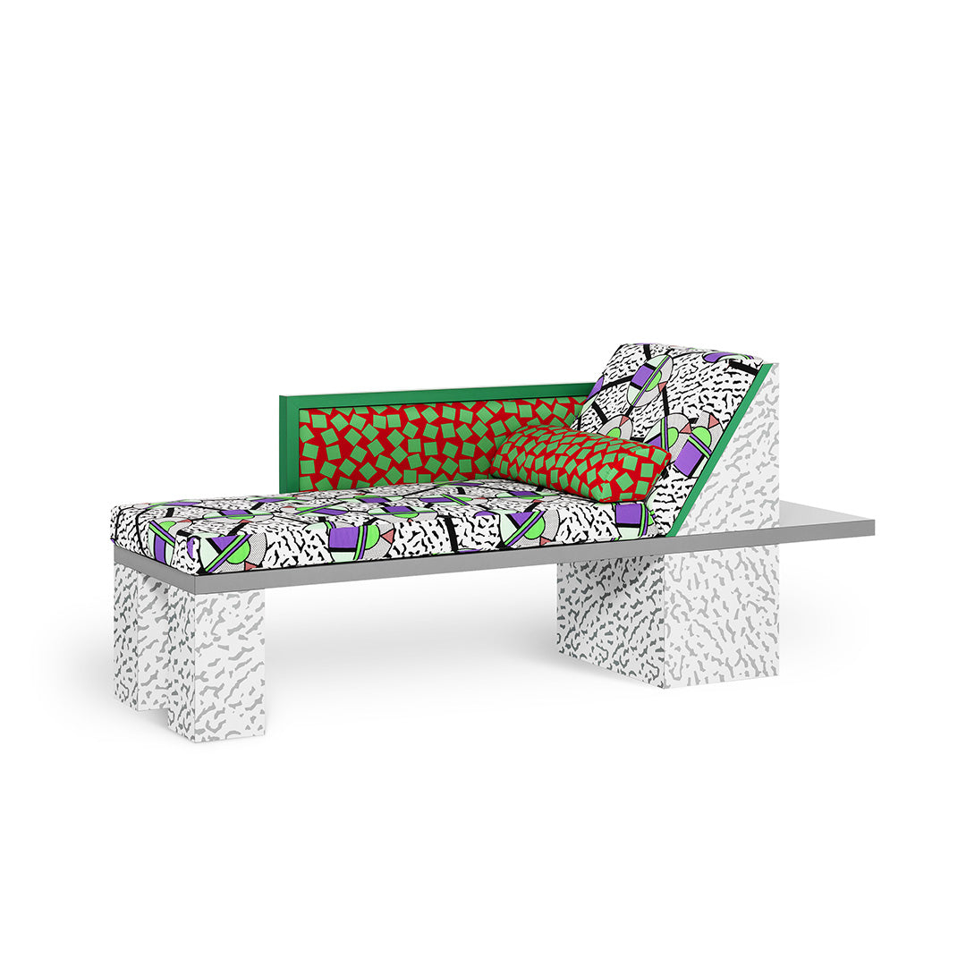 Chaise Longue Royal par Nathalie du Pasquier - Memphis Milano-The Woods Gallery