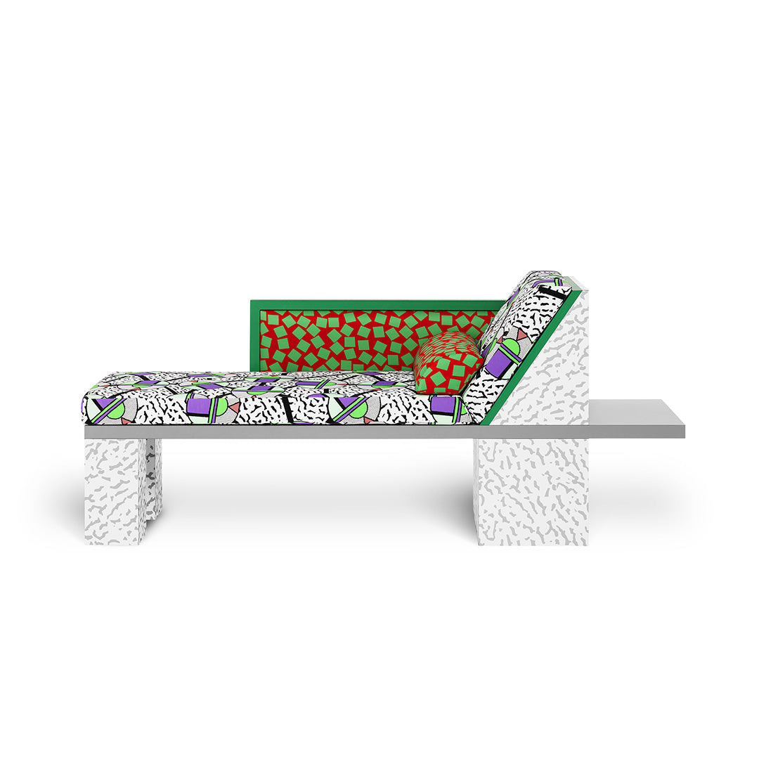 Chaise Longue Royal par Nathalie du Pasquier - Memphis Milano-The Woods Gallery