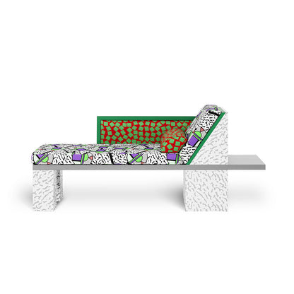 Chaise Longue Royal par Nathalie du Pasquier - Memphis Milano-The Woods Gallery