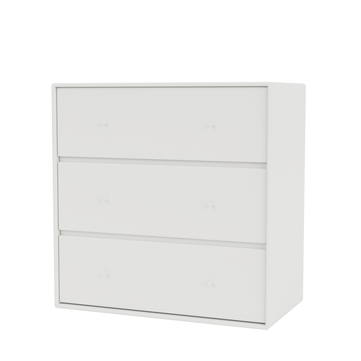 Commode Carry par Peter J. Lassen, laque 01 White, suspendu au mur, packshot Montana