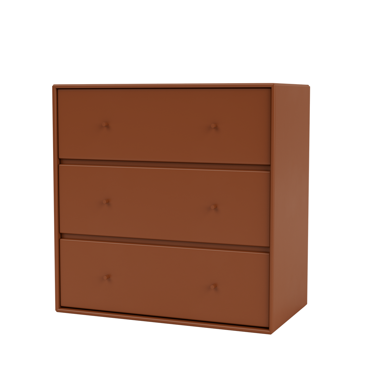 Commode Carry par Peter J. Lassen, laque 146 Hazelnut, suspendu au mur, packshot Montana
