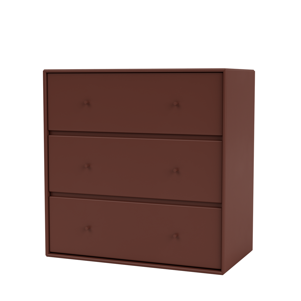 Commode Carry par Peter J. Lassen, laque 155 Masala, suspendu au mur, packshot Montana